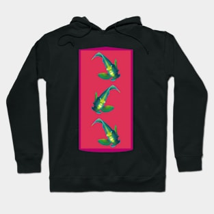 Angelfish | In an elegant Pose| Variation in Viva Magenta | Hoodie